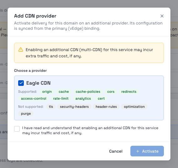 Add CDN provider