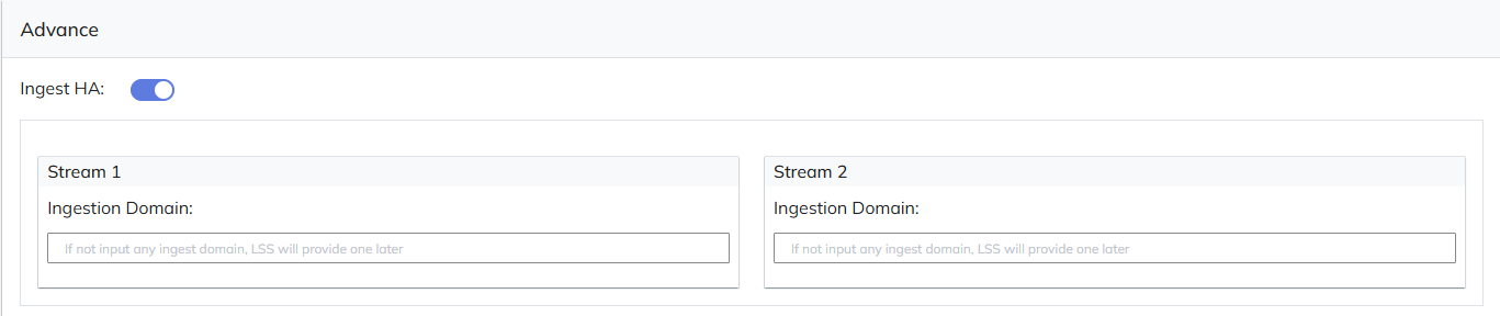 Ingest HA